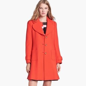 Kate Spade  Eryn Red Orange wool coat